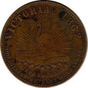 Australia 1 Penny Victoria 1862 KM# Tn114.1 VICTORIA 1862 T STOKES MAKER 100 COLLINS ST.FAST MELBOURNE coin reverse Australia 1 Penny Victoria 1862 KM# Tn114.1 VICTORIA 1862 T STOKES MAKER 100 COLLINS ST.FAST MELBOURNE coin reverse