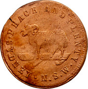 Australia 1 Penny ND KM# Tn286.3 Unnamed Token Issues PEACE AND PLENTY SYDNEY N.S.W. coin obverse Australia 1 Penny ND KM# Tn286.3 Unnamed Token Issues PEACE AND PLENTY SYDNEY N.S.W. coin obverse