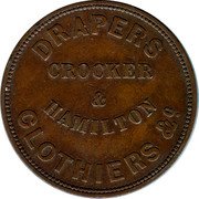Australia 1 Penny ND KM# Tn40 Private Token issues CROCKER & HAMILTON coin obverse Australia 1 Penny ND KM# Tn40 Private Token issues CROCKER & HAMILTON coin obverse
