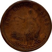 Australia 1 Penny ND KM# Tn286.4 Unnamed Token Issues NEW SOUTH WALES coin reverse Australia 1 Penny ND KM# Tn286.4 Unnamed Token Issues NEW SOUTH WALES coin reverse