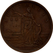 Australia 1 Penny ND KM# Tn239 Private Token issues AUSTRALIA coin reverse Australia 1 Penny ND KM# Tn239 Private Token issues AUSTRALIA coin reverse