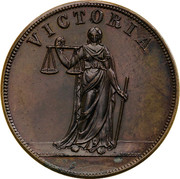 Australia 1 Penny ND KM# Tn197.1 Private Token issues VICTORIA coin reverse Australia 1 Penny ND KM# Tn197.1 Private Token issues VICTORIA coin reverse