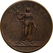 Australia 1 Penny ND KM# Tn197.2 Private Token issues VICTORIA coin reverse Australia 1 Penny ND KM# Tn197.2 Private Token issues VICTORIA coin reverse