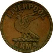 Australia 1 Penny ND KM# Tn187 Private Token issues LIVERPOOL ARMS coin reverse Australia 1 Penny ND KM# Tn187 Private Token issues LIVERPOOL ARMS coin reverse