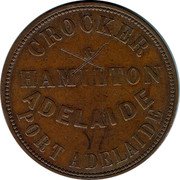 Australia 1 Penny ND KM# Tn40 Private Token issues DRAPERS coin reverse Australia 1 Penny ND KM# Tn40 Private Token issues DRAPERS coin reverse