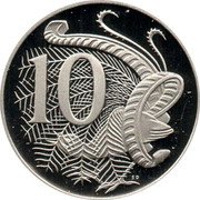 Australia 10 Cents Lyrebird 2001 KM# 402 10 SD coin reverse