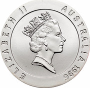 Australia 10 Dollars Betty Cuthbert 1996 KM# 315 ELIZABETH II AUSTRALIA 1996 RDM coin obverse Australia 10 Dollars Betty Cuthbert 1996 KM# 315 ELIZABETH II AUSTRALIA 1996 RDM coin obverse