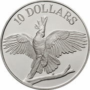 Australia 10 Dollars Cockatoo 1990 KM# 136 10 DOLLARS HH coin reverse Australia 10 Dollars Cockatoo 1990 KM# 136 10 DOLLARS HH coin reverse