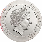 Australia 10 Dollars Melbourne 1998 KM# 388 ELIZABETH II AUSTRALIA 1998 IRB coin obverse Australia 10 Dollars Melbourne 1998 KM# 388 ELIZABETH II AUSTRALIA 1998 IRB coin obverse