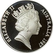 Australia 10 Dollars New South Wales 1987 KM# 93 ELIZABETH II AUSTRALIA 1987 RDM coin obverse Australia 10 Dollars New South Wales 1987 KM# 93 ELIZABETH II AUSTRALIA 1987 RDM coin obverse