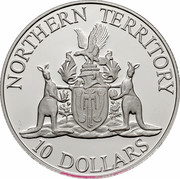 Australia 10 Dollars (Northern Territory) KM# 188 NORTHERN TERRITORY 10 DOLLARS coin reverse Australia 10 Dollars (Northern Territory) KM# 188 NORTHERN TERRITORY 10 DOLLARS coin reverse