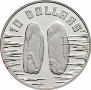 Australia 10 Dollars Penguin 1992 KM# 199 10 DOLLARS coin reverse Australia 10 Dollars Penguin 1992 KM# 199 10 DOLLARS coin reverse
