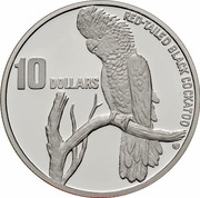 Australia 10 Dollars Red-tailed Black-Cockatoo 1997 KM# 367.2 RED-TAILED BLACK COCKTATOO 10 DOLLARS coin reverse Australia 10 Dollars Red-tailed Black-Cockatoo 1997 KM# 367.2 RED-TAILED BLACK COCKTATOO 10 DOLLARS coin reverse