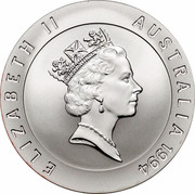 Australia 10 Dollars Sarah Durack 1994 KM# 226 ELIZABETH II AUSTRALIA 1994 RDM coin obverse Australia 10 Dollars Sarah Durack 1994 KM# 226 ELIZABETH II AUSTRALIA 1994 RDM coin obverse