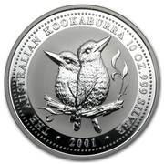Australia 10 Dollars The Australian Kookaburra 2001 KM# 446 THE AUSTRALIAN KOOKABURRA 10 OZ. 999 SILVER 2001 coin reverse Australia 10 Dollars The Australian Kookaburra 2001 KM# 446 THE AUSTRALIAN KOOKABURRA 10 OZ. 999 SILVER 2001 coin reverse