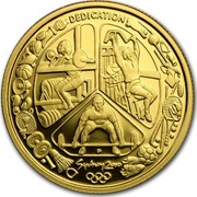 Australia 100 Dollars Sydney Olympics Dedication 2000 KM# 442 DEDICATION SYDNEY 2000 P coin reverse Australia 100 Dollars Sydney Olympics Dedication 2000 KM# 442 DEDICATION SYDNEY 2000 P coin reverse