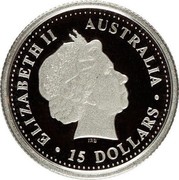 Australia 15 Dollars Koala 2000 KM# 470 ELIZABETH II AUSTRALIA 15 DOLLARS coin obverse Australia 15 Dollars Koala 2000 KM# 470 ELIZABETH II AUSTRALIA 15 DOLLARS coin obverse