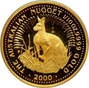 Australia 15 Dollars The Australian Nugget 1999 KM# 449 THE AUSTRALIAN NUGGET 1/10 OZ. 9999 GOLD 2000 coin reverse Australia 15 Dollars The Australian Nugget 1999 KM# 449 THE AUSTRALIAN NUGGET 1/10 OZ. 9999 GOLD 2000 coin reverse