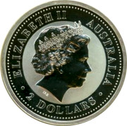 Australia 2 Dollars The Australian Kookaburra 2000 Hammered Silver King Edward Penny Privy KM# 417.1 ELIZABETH II AUSTRALIA 2 DOLLARS IRB coin obverse Australia 2 Dollars The Australian Kookaburra 2000 Hammered Silver King Edward Penny Privy KM# 417.1 ELIZABETH II AUSTRALIA 2 DOLLARS IRB coin obverse