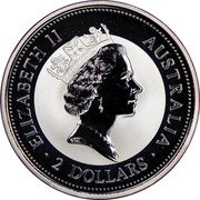 Australia 2 Dollars The Australian Kookaburra (Privy Marks) 1998 KM# 363 ELIZABETH II AUSTRALIA 2 DOLLARS RDM coin obverse Australia 2 Dollars The Australian Kookaburra (Privy Marks) 1998 KM# 363 ELIZABETH II AUSTRALIA 2 DOLLARS RDM coin obverse