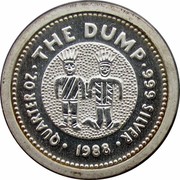 Australia 25 Cents The Dump 1988 KM# 113 QUARTER OZ THE DUMP 999 SILVER 1988 coin reverse Australia 25 Cents The Dump 1988 KM# 113 QUARTER OZ THE DUMP 999 SILVER 1988 coin reverse