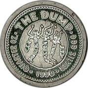 Australia 25 Cents The Dump 1990 KM# 155 QUARTER OZ THE DUMP 999 SILVER 1990 coin reverse Australia 25 Cents The Dump 1990 KM# 155 QUARTER OZ THE DUMP 999 SILVER 1990 coin reverse