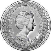 Australia 25 Dollars Princess Anne 1992 KM# 202 ELIZABETH 40TH ANNIVERSARY 25 DOLLARS SD coin reverse Australia 25 Dollars Princess Anne 1992 KM# 202 ELIZABETH 40TH ANNIVERSARY 25 DOLLARS SD coin reverse