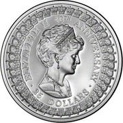 Australia 25 Dollars Princess Diana 1992 KM# 201 ELIZABETH 40TH ANNIVERSARY 25 DOLLARS SD coin reverse Australia 25 Dollars Princess Diana 1992 KM# 201 ELIZABETH 40TH ANNIVERSARY 25 DOLLARS SD coin reverse