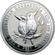Australia 30 Dollars The Australian Kookaburra 2001 KM# 447 THE AUSTRALIAN KOOKABURRA 1 KILO 999 SILVER 2000 coin reverse Australia 30 Dollars The Australian Kookaburra 2001 KM# 447 THE AUSTRALIAN KOOKABURRA 1 KILO 999 SILVER 2000 coin reverse