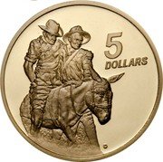 Australia 5 Dollars 75th ANZAC Anniversary 1990 KM# 134 5 DOLLARS coin reverse Australia 5 Dollars 75th ANZAC Anniversary 1990 KM# 134 5 DOLLARS coin reverse