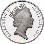 Australia 5 Dollars Australian Explorers. Ludwing Leichhardt 1994 KM# 264 ELIZABETH II AUSTRALIA 1994 RDM coin obverse Australia 5 Dollars Australian Explorers. Ludwing Leichhardt 1994 KM# 264 ELIZABETH II AUSTRALIA 1994 RDM coin obverse