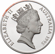 Australia 5 Dollars Colonial Australia - Charles Todd 1995 KM# 307 ELIZABETH II AUSTRALIA 1995 RDM coin obverse Australia 5 Dollars Colonial Australia - Charles Todd 1995 KM# 307 ELIZABETH II AUSTRALIA 1995 RDM coin obverse