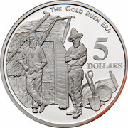 Australia 5 Dollars Colonial Australia - The Gold Rush Era 1995 KM# 303 THE GOLD RUSH ERA 5 DOLLARS WP coin reverse Australia 5 Dollars Colonial Australia - The Gold Rush Era 1995 KM# 303 THE GOLD RUSH ERA 5 DOLLARS WP coin reverse