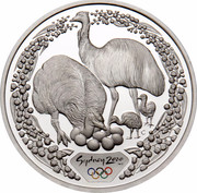 Australia 5 Dollars Emus 2000 (1999) KM# 438 SYDNEY 2000 ™© C coin reverse Australia 5 Dollars Emus 2000 (1999) KM# 438 SYDNEY 2000 ™© C coin reverse