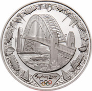 Australia 5 Dollars Harbour Bridge 2000 KM# 515 SYDNEY 2000 ™© C coin reverse Australia 5 Dollars Harbour Bridge 2000 KM# 515 SYDNEY 2000 ™© C coin reverse
