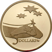 Australia 5 Dollars (International Year of Space) KM# 190 5 DOLLARS coin reverse Australia 5 Dollars (International Year of Space) KM# 190 5 DOLLARS coin reverse