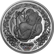 Australia 5 Dollars Koala 2000 (1999) KM# 439 SYDNEY 2000 TM © P coin reverse Australia 5 Dollars Koala 2000 (1999) KM# 439 SYDNEY 2000 TM © P coin reverse