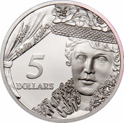 Australia 5 Dollars National Identity - Dame Nellie Melba 1996 KM# 330 DAME NELLIE MELBA 5 DOLLARS G coin reverse Australia 5 Dollars National Identity - Dame Nellie Melba 1996 KM# 330 DAME NELLIE MELBA 5 DOLLARS G coin reverse