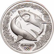 Australia 5 Dollars Olympic Sharks 2000 KM# 372 SYDNEY 2000 ™© C coin reverse Australia 5 Dollars Olympic Sharks 2000 KM# 372 SYDNEY 2000 ™© C coin reverse