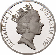 Australia 5 Dollars Opening of a Continent 1997 KM# 544 ELIZABETH II AUSTRALIA 1997 RDM coin obverse Australia 5 Dollars Opening of a Continent 1997 KM# 544 ELIZABETH II AUSTRALIA 1997 RDM coin obverse