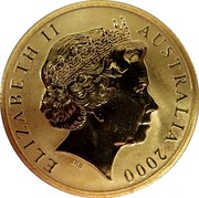 Australia 5 Dollars Paralympic Wheelchair Athlete 2000 KM# 517 ELIZABETH II AUSTRALIA 2000 IRB coin obverse Australia 5 Dollars Paralympic Wheelchair Athlete 2000 KM# 517 ELIZABETH II AUSTRALIA 2000 IRB coin obverse