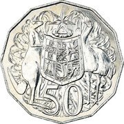Australia 50 Cents Coat of Arms 2008 KM# 404 50 SD coin reverse Australia 50 Cents Coat of Arms 2008 KM# 404 50 SD coin reverse
