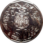 Australia 50 Cents Coat of Arms 2019 KM# 83 50 SD coin reverse Australia 50 Cents Coat of Arms 2019 KM# 83 50 SD coin reverse