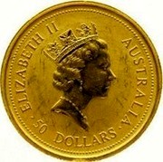 Australia 50 Dollars 1996 Proof KM# 275.2 Gold Bullion coins ELIZABETH II 50 DOLLARS AUSTRALIA coin obverse Australia 50 Dollars 1996 Proof KM# 275.2 Gold Bullion coins ELIZABETH II 50 DOLLARS AUSTRALIA coin obverse