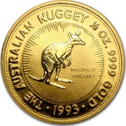 Australia 50 Dollars (The Australian Nugget) KM# 236 THE AUSTRALIAN NUGGET 1/2 OZ. 9999 GOLD NAILTAILED WALLABY *YEAR* coin reverse Australia 50 Dollars (The Australian Nugget) KM# 236 THE AUSTRALIAN NUGGET 1/2 OZ. 9999 GOLD NAILTAILED WALLABY *YEAR* coin reverse