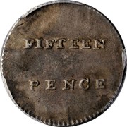 Australia Fifteen Pence Dump 1813 KM# 1.3 FIFTEEN/PENCE coin reverse Australia Fifteen Pence Dump 1813 KM# 1.3 FIFTEEN/PENCE coin reverse