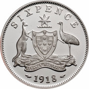 Australia Fifty Cents Coins of the 20th Century Memories - 1918 Sixpence 1999 KM# 484 SIXPENCE 1918 ADVANCE AUSTRALIA coin reverse Australia Fifty Cents Coins of the 20th Century Memories - 1918 Sixpence 1999 KM# 484 SIXPENCE 1918 ADVANCE AUSTRALIA coin reverse