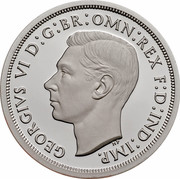 Australia Fifty Cents Masterpieces in Silver - Twentieth Century Monarchs 2000 KM# 499 GEORGIVS VI D:G:BR:OMN:REX F:D:IND:IMP. HP coin reverse Australia Fifty Cents Masterpieces in Silver - Twentieth Century Monarchs 2000 KM# 499 GEORGIVS VI D:G:BR:OMN:REX F:D:IND:IMP. HP coin reverse
