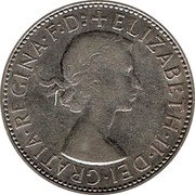 Australia Florin Coat of Arms 1961 (m) KM# 60 ELIZABETH II DEI GRATIA REGINA F D coin obverse Australia Florin Coat of Arms 1961 (m) KM# 60 ELIZABETH II DEI GRATIA REGINA F D coin obverse