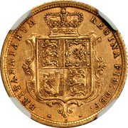 Australia Half Sovereign Victoria 1886 S KM# 5 BRITANNIARUM REGINA FID: DEF: M coin reverse Australia Half Sovereign Victoria 1886 S KM# 5 BRITANNIARUM REGINA FID: DEF: M coin reverse